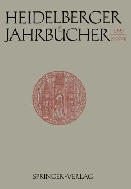 Heidelberger Jahrbücher (English, Kenneth A. Loparo)