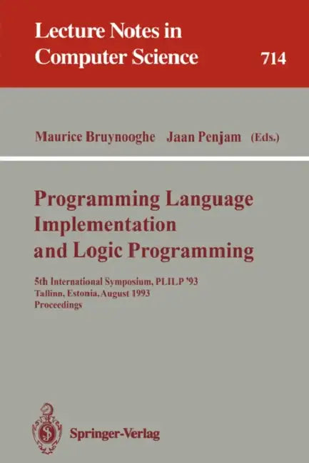 Programming Language Implementation and Logic Programming (English, Maurice Bruynooghe | Jaan Penjam)