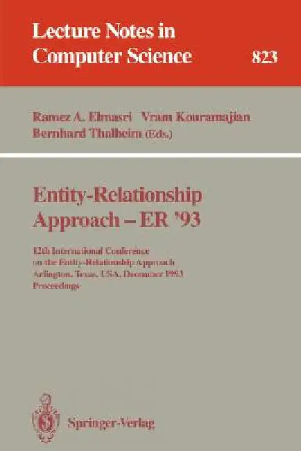 Entity-Relationship Approach - Er '93 (English, Ramez a. Elmasri | Vram Kouramajian | Bernhard Thalheim)