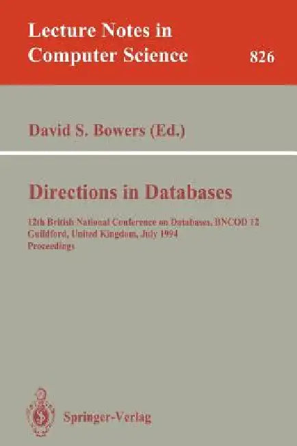 Directions in Databases (English, David S. Bowers)