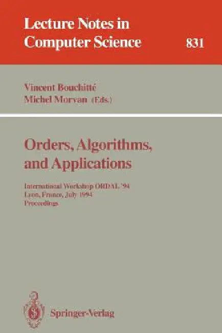 Orders, Algorithms and Applications (English, Vincent Bouchitte | Michel Morvan)