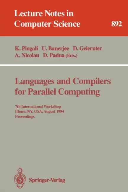 Languages and Compilers for Parallel Computing (English, Keshav Pingali | Utpal Banerjee | David Gelernter)