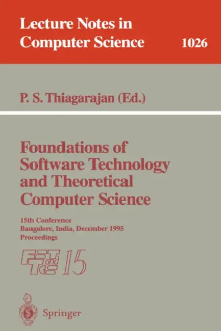Foundations of Software Technology and Theoretical Computer Science (English, P. S. Thiagarajan)