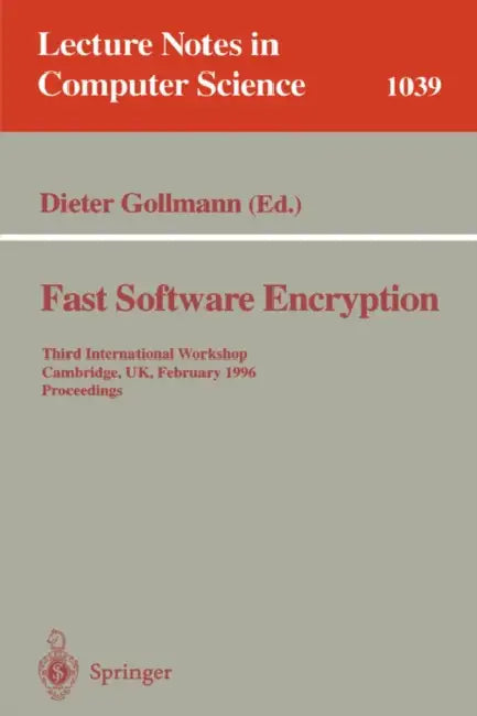 Fast Software Encryption (English, Dieter Gollmann)