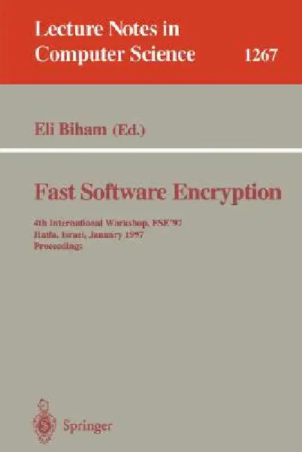 Fast Software Encryption (English, Eli Biham)