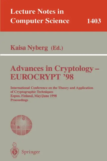 Advances in Cryptology - Eurocrypt '98 (English, Kaisa Nyberg)