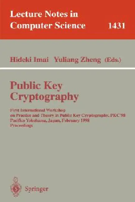 Public Key Cryptography (English, Hideki Imai | Yuliang Zheng)