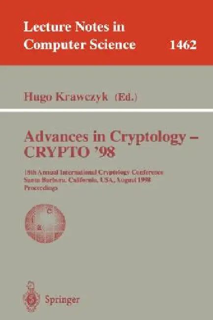 Advances in Cryptology - Crypto '98 (English, Hugo Krawczyk)