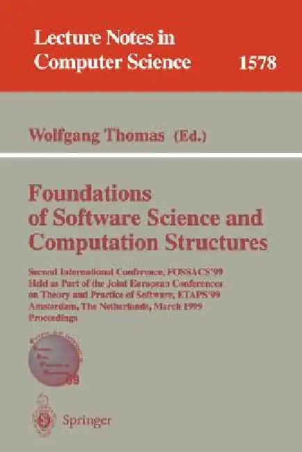 Foundations of Software Science and Computation Structures (English, Wolfgang Thomas)