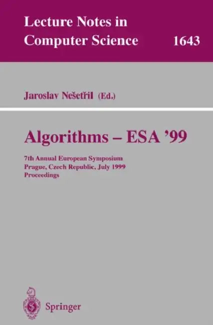 Algorithms - Esa'99 (English, Jaroslav Nesetril)