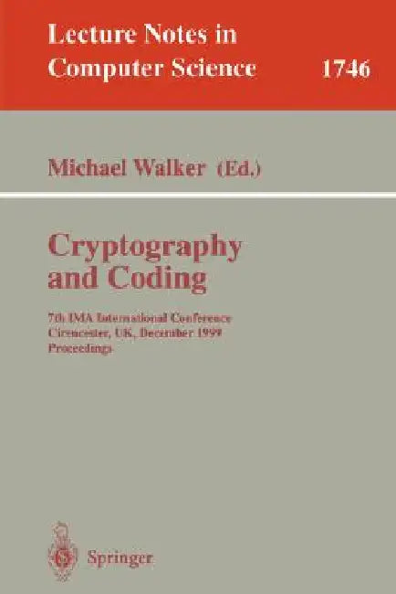 Cryptography and Coding (English, Michael Walker)