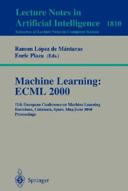 Machine Learning (English, Ramon Lopez de Mantaras | Enric Plaza)