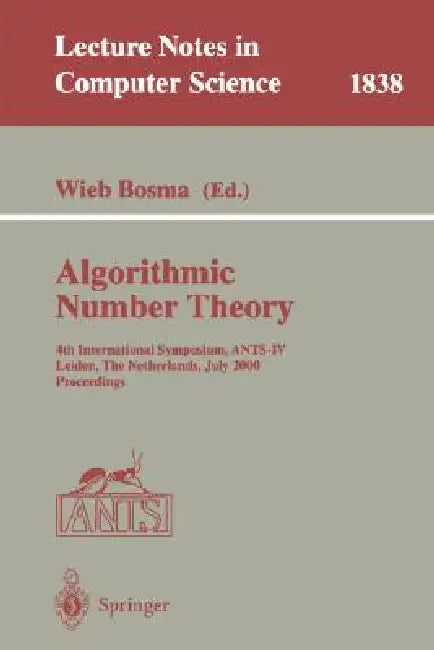 Algorithmic Number Theory (English, Wieb Bosma)