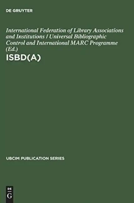 Isbd(a) (English, International Federation of Library Asso)
