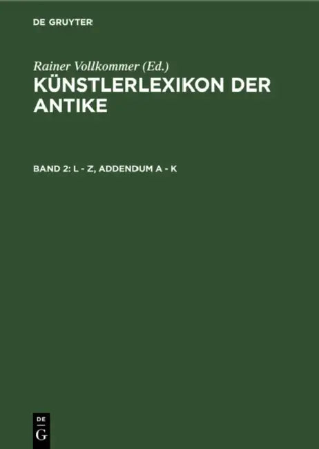 L - Z, Addendum A - K (English, Bryan J. Henry)