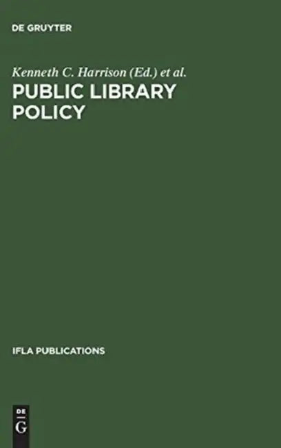Public Library Policy (English, Kenneth C. Harrison | International Federation of Library Asso)