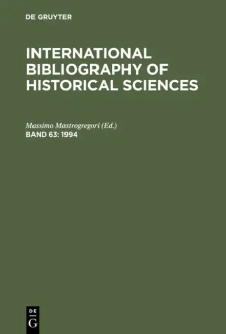 International Bibliography of Historical Sciences (English, Massimo Mastrogregori)