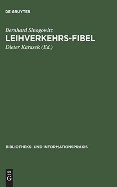 Leihverkehrs-Fibel (English, Bernhard Sinogowitz | Dieter Karasek)