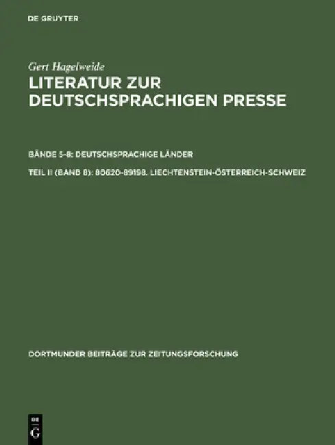 80620-89198. Liechtenstein-Österreich-Schweiz (English, Gert Hagelweide)