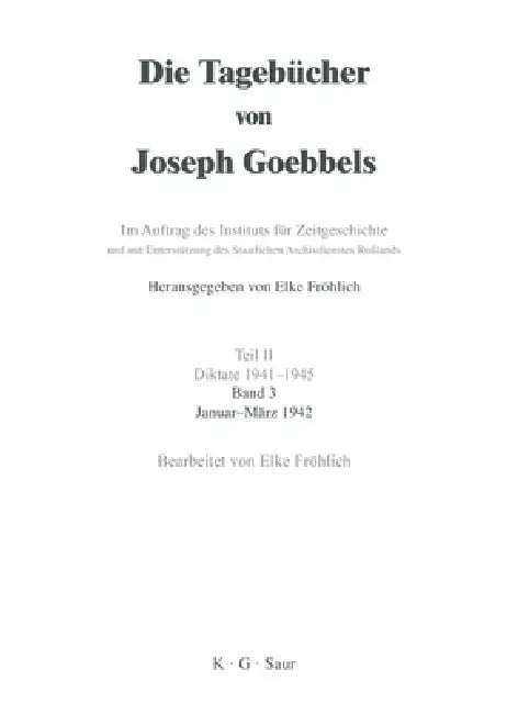 Januar - März 1942 (English, Elke Fröhlich)