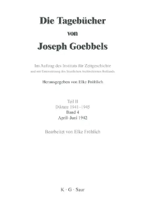 April - Juni 1942 (English, Elke Fröhlich)