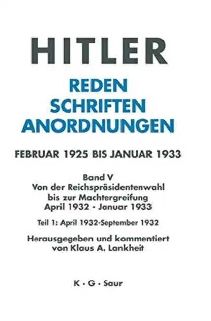 April 1932 - September 1932 (English, Klaus A. Lankheit)