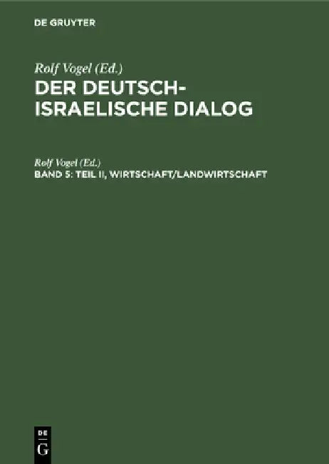 Teil II, Wirtschaft/Landwirtschaft (English, Rolf Vogel)