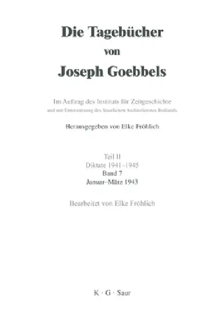 Januar - März 1943 (English, Elke Fröhlich)