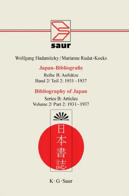 1931-1937 (English, Wolfgang Hadamitzky)