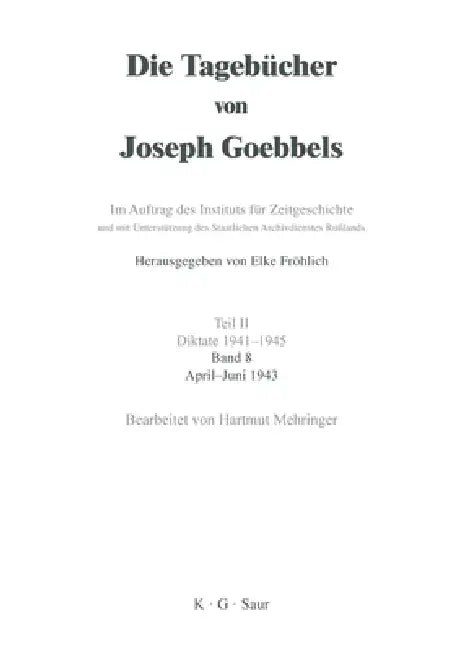 April - Juni 1943 (English, Hartmut Mehringer)