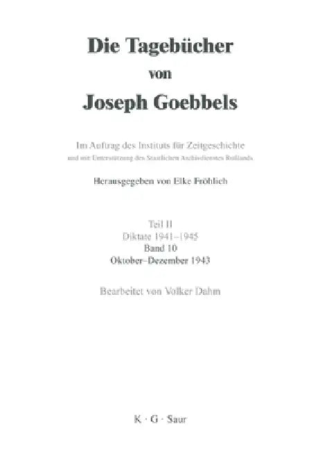 Oktober - Dezember 1943 (English, Volker Dahm)