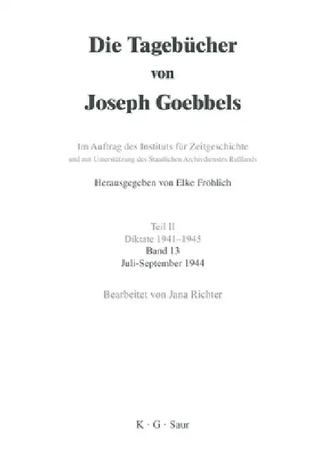 Juli - September 1944 (English, Jana Richter)