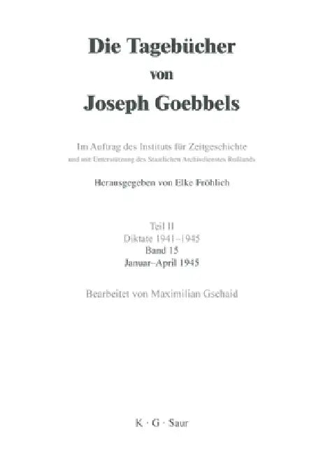 Januar - April 1945 (English, Maximilian Gschaid)