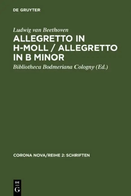 Allegretto in h-Moll / Allegretto in B minor (English, Ludwig Van Beethoven | Bibliotheca Bodmeriana Cologny)