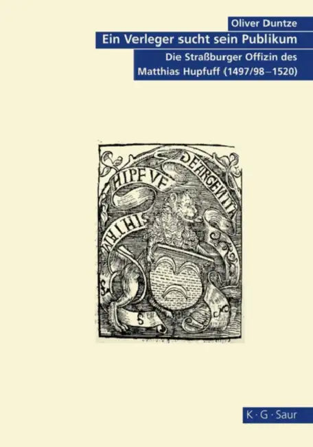 Ein Verleger sucht sein Publikum (English, Oliver Duntze)