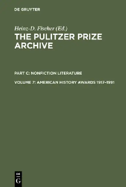American History Awards 1917-1991 (English, Heinz-D Fischer)