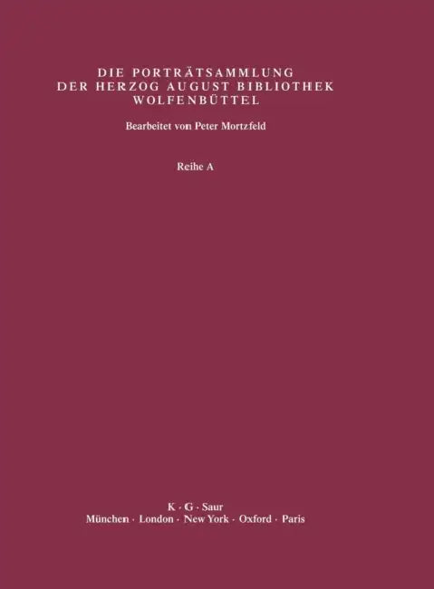 Supplement - Biographische Und Bibliographische Beschreibungen Und Künstlerregister (English, Paul (FRW)/ Mortzfeld, Peter (ADP) Raabe)