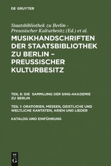 Katalog und Einführung (English, Matthias Kornemann | Axel Fischer | Martin Geck)