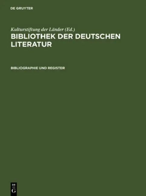 Bibliographie und Register (English, Axel Frey)