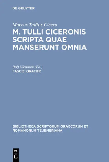 Orator (English, Marcus Tullius Cicero | Rolf Westman)