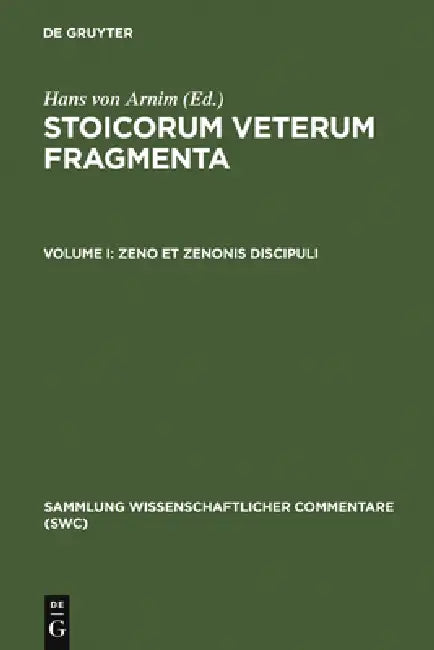 Zeno et Zenonis discipuli (English, Hans Von Arnim)