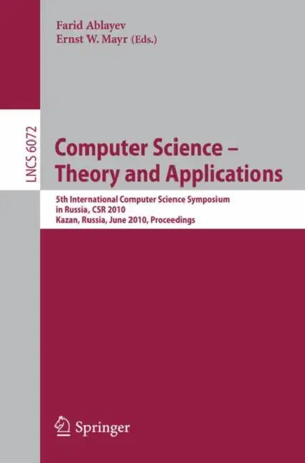 Computer Science - Theory and Applications (English, Farid M. Ablaev | Ernst W. Mayr)