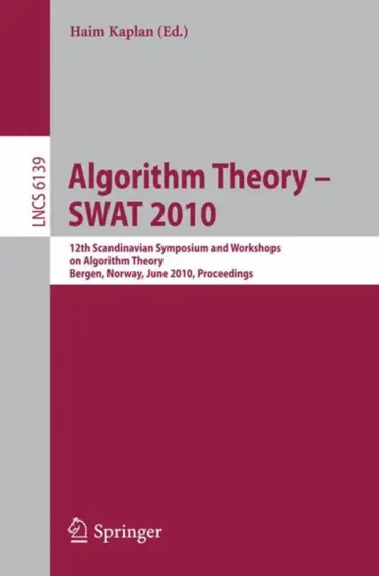 Algorithm Theory - Swat 2010 (English, Haim Kaplan)