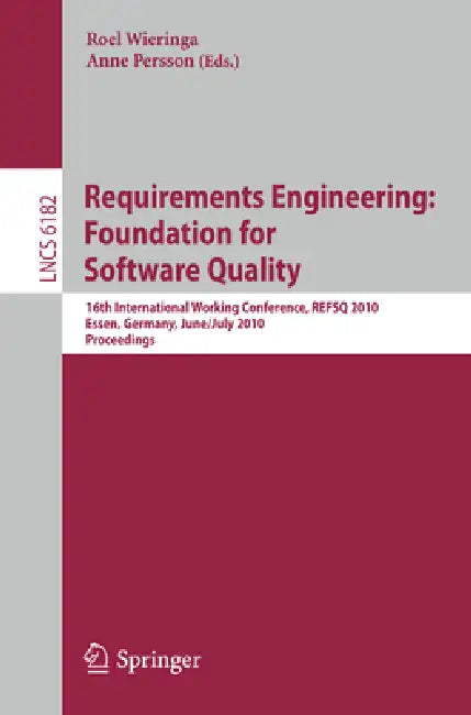 Requirements Engineering (English, Roel Wieringa | Anne Persson)