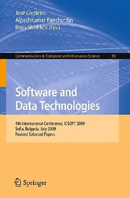Software and Data Technologies (English, José Cordeiro | Alpeshkumar Ranchordas | Boris Shishkov)