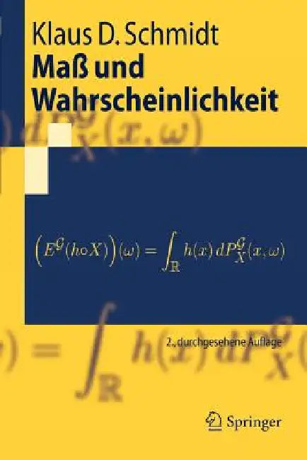 Maß Und Wahrscheinlichkeit (English, Klaus D. Schmidt)