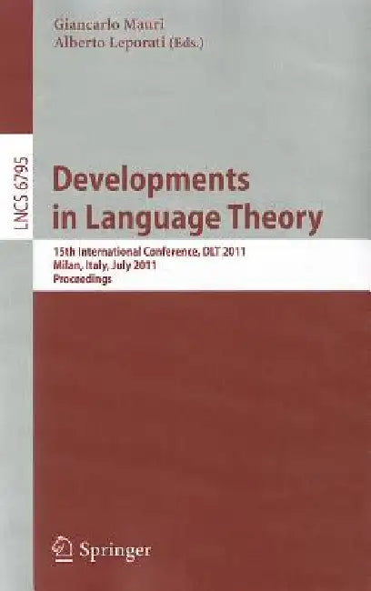 Developments in Language Theory (English, Giancarlo Mauri | Alberto Leporati)