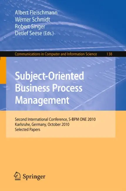 Subject-Oriented Business Process Management (English, Albert Fleischmann | Werner Schmidt | Robert Singer)