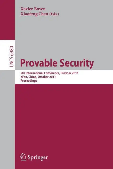 Provable Security (English, Xavier Boyen | Xiaofeng Chen)