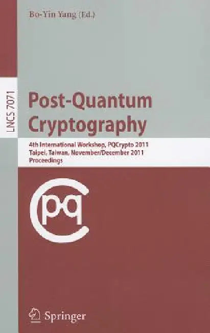 Post-Quantum Cryptography (English, Bo-Yin Yang)